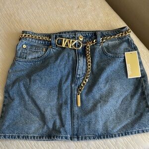 Michael Kors Blue Mini Skirt Casual